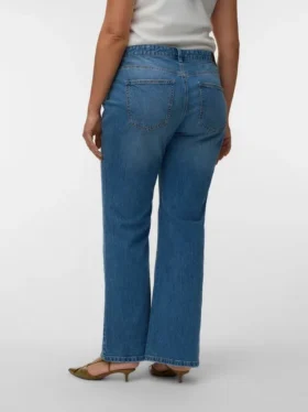 Vmcastra jeans med lav midje og utvidet passform