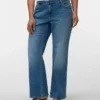 Vmcastra jeans med lav midje og utvidet passform