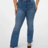Vmcflash-jeans med middels høy midje og utvidet passform