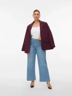 Vmckayla jeans med høy midje og utvidet ben