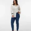 Vmclusia-jeans med høy midje og slim fit