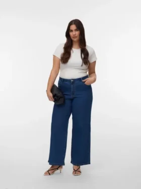 Vmclusia-jeans med høy midje og vid passform