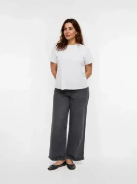 Vmcmira Mid Rise Wide Fit – Cropped-Jeans