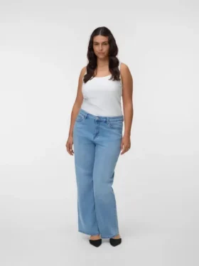 Vmcolivia jeans med høy midje og rett passform
