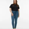 Vmcpaige-jeans med middels høy midje og smal passform