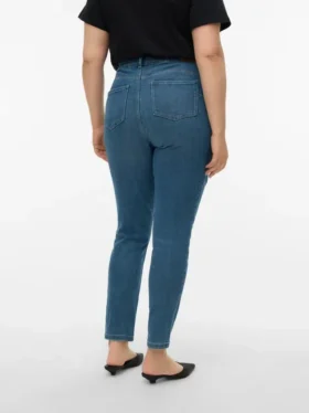 Vmcpaige-jeans med middels høy midje og smal passform