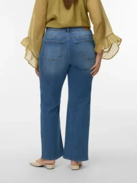 Vmcstellastretch-Jeans med middels høy midje og vid passform