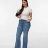 Vmctanna jeans med høy midje og utvidet passform