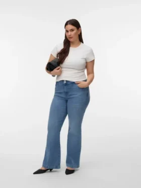 Vmctanna jeans med høy midje og utvidet passform