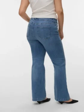 Vmctanna jeans med høy midje og utvidet passform