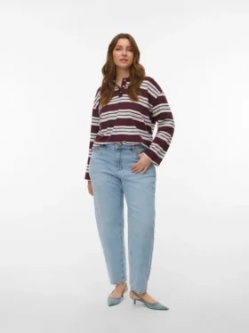 Vmctessa jeans med høy midje og «mom fit»