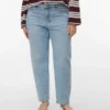 Vmctessa jeans med høy midje og «mom fit»