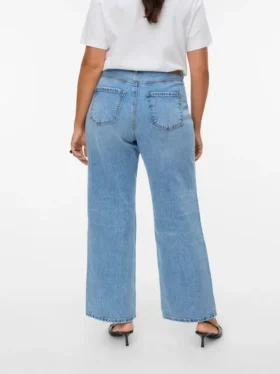 Vmctessa jeans med høy midje og rett passform