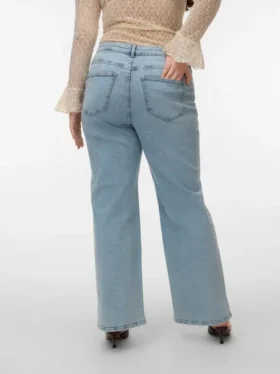 Vmctessa jeans med høy midje og rett passform