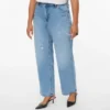 Vmctessa jeans med høy midje og rett passform
