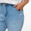 Vmctessa jeans med høy midje og rett passform