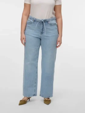 Vmctessa-jeans med høy midje og vid passform