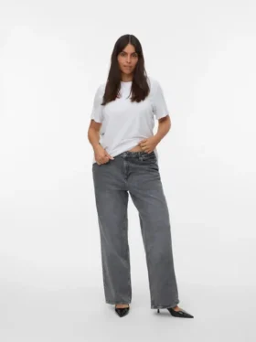 Vmctessa-jeans med høy midje og vid passform