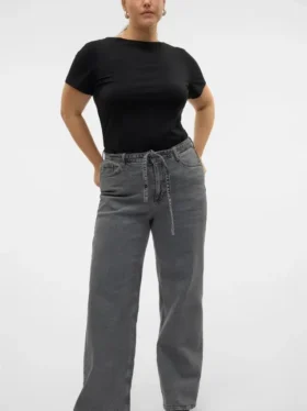 Vmctessa-jeans med høy midje og vid passform
