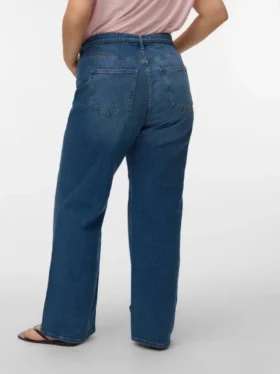 Vmctessa jeans med høy midje og vid passform