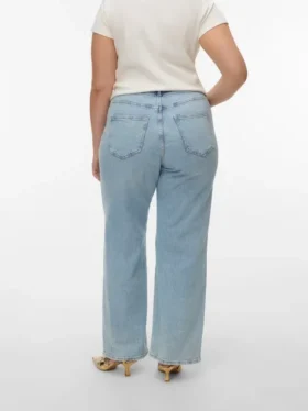 Vmctessa-jeans med høy midje og vid passform
