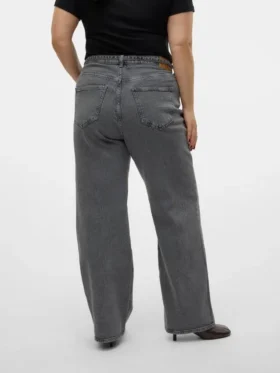 Vmctessa-jeans med høy midje og vid passform