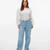 Vmctessa-jeans med høy midje og vid passform