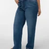 Vmctessa jeans med høy midje og vid passform