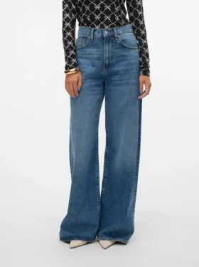 Vmelina jeans med superhøy midje og vid passform