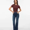 Vmella jeans med middels høy midje og bootcut-passform