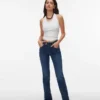 Vmella jeans med middels høy midje og bootcut-passform