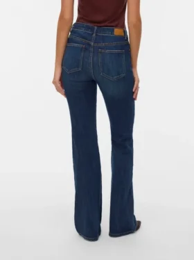 Vmella jeans med middels høy midje og bootcut-passform