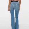 Vmella jeans med middels høy midje og bootcut-passform