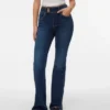 Vmella jeans med middels høy midje og bootcut-passform