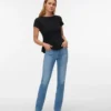 Vmella jeans med middels høy midje og rett passform