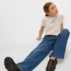 Vmemilie jeans med middels høy midje og vid passform