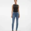 Vmempower Mid Rise Skinny Fit Jeans