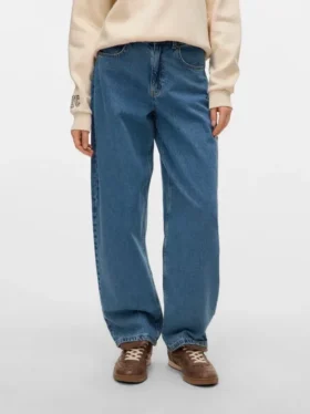 Vmestelle High Rise Barrel Fit-Jeans
