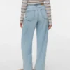 Vmestelle-jeans med høy midje og tønneformet passform