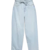 Vmestelle-jeans med høy midje og tønneformet passform