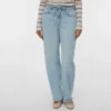 Vmestelle-jeans med høy midje og tønneformet passform