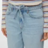 Vmestelle-jeans med høy midje og tønneformet passform