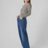 Vmfaith-jeans med lav midje og vid benpassform