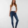 Vmflash-jeans med middels høy midje og smal passform