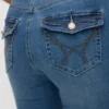 Vmflash-jeans med middels høy midje og smal passform