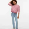 Vmflash-jeans med middels høy midje og utvidet passform