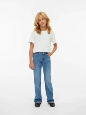 Vmflash-jeans med middels høy midje og utvidet passform