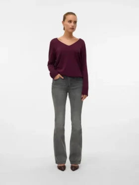 Vmflash-jeans med middels høy midje og utvidet passform