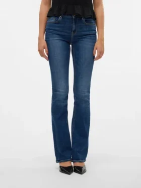Vmflash jeans med middels høy midje og utvidet passform