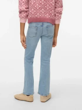 Vmflash-jeans med middels høy midje og utvidet passform